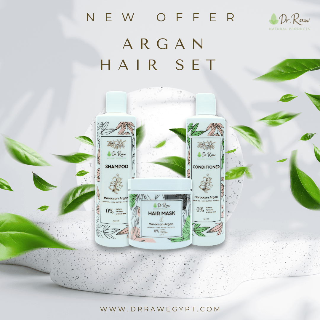 Argan Hair Set 500 ML - Dr Raw